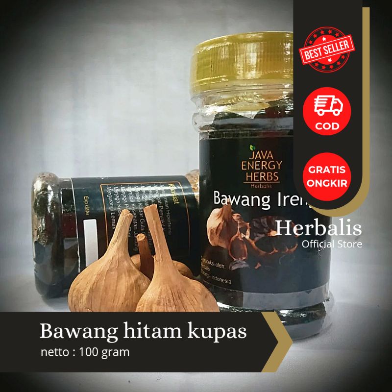 

Bawang hitam kupas / black garlic