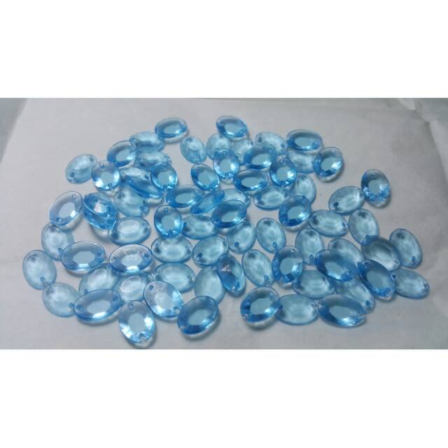 Batu swarovski Aquamarine UNF 3212/2 MM 10x7