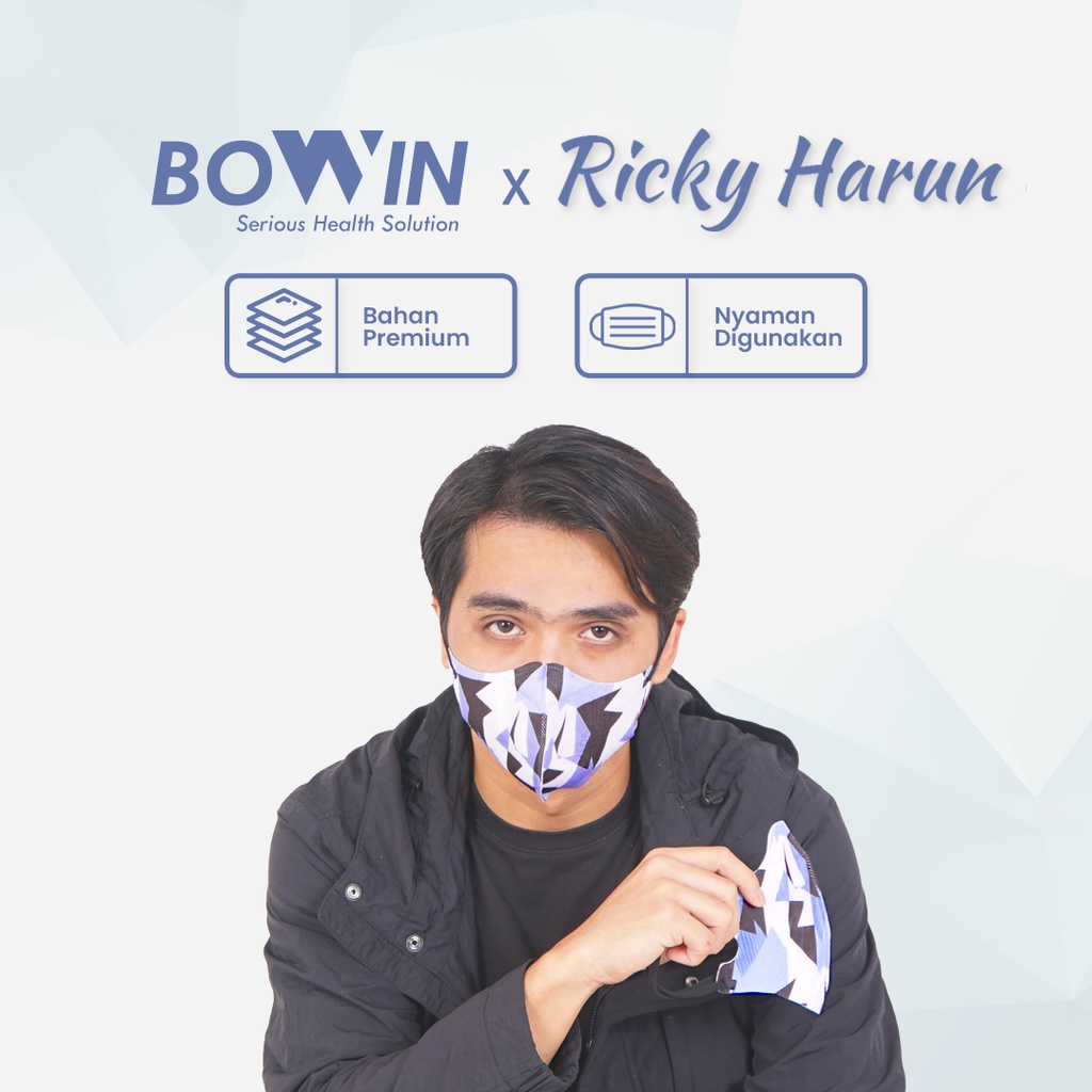 Bowin Masker KN95 - Duckbill 3D (Filter ≥95% BFE PFE) Masker Medis / Masker Kesehatan / Masker 3D