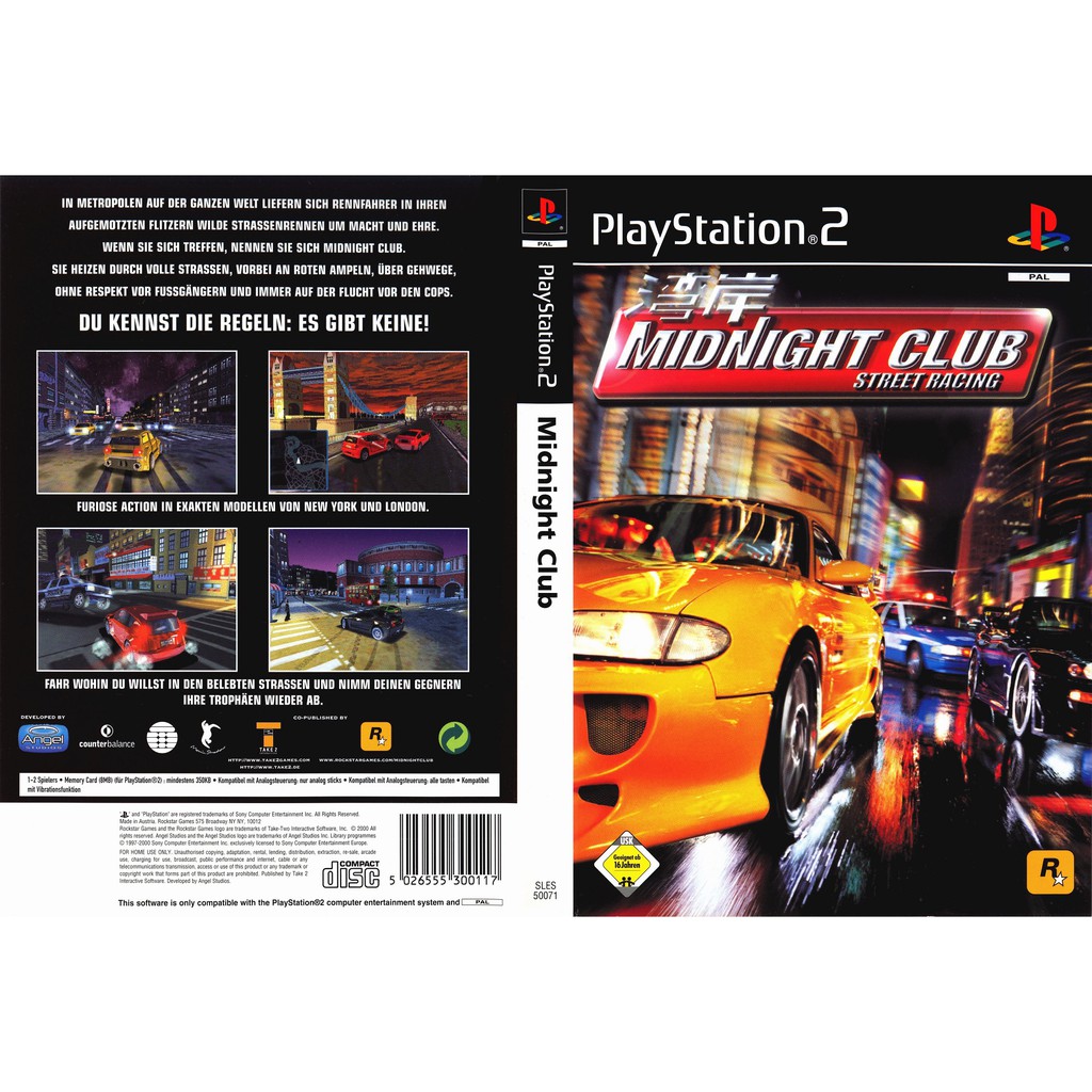 Kaset Ps2 Game Midnight Club