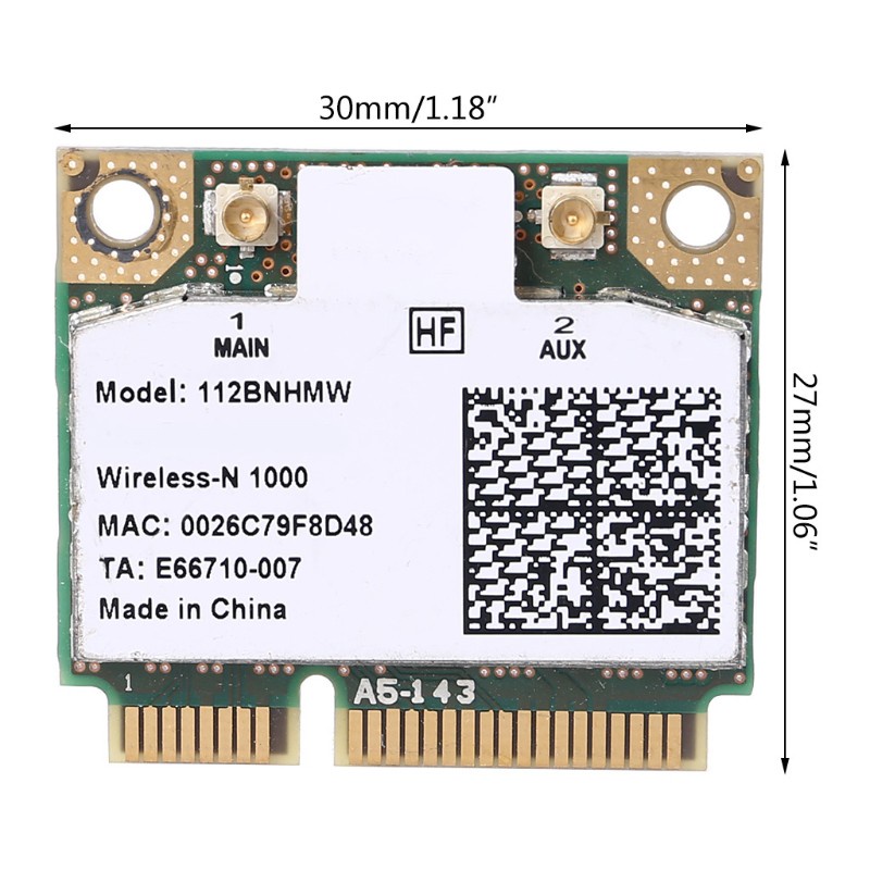 Cre Kartu Wireless Wifi Link1000 112bnhmw 300mbps Pci-E Untuk Centrino 1000