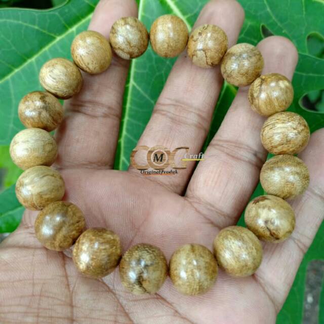 Gelang Kayu GAHARU PAPUA Jenis Filaria Asli Wangi 12mm