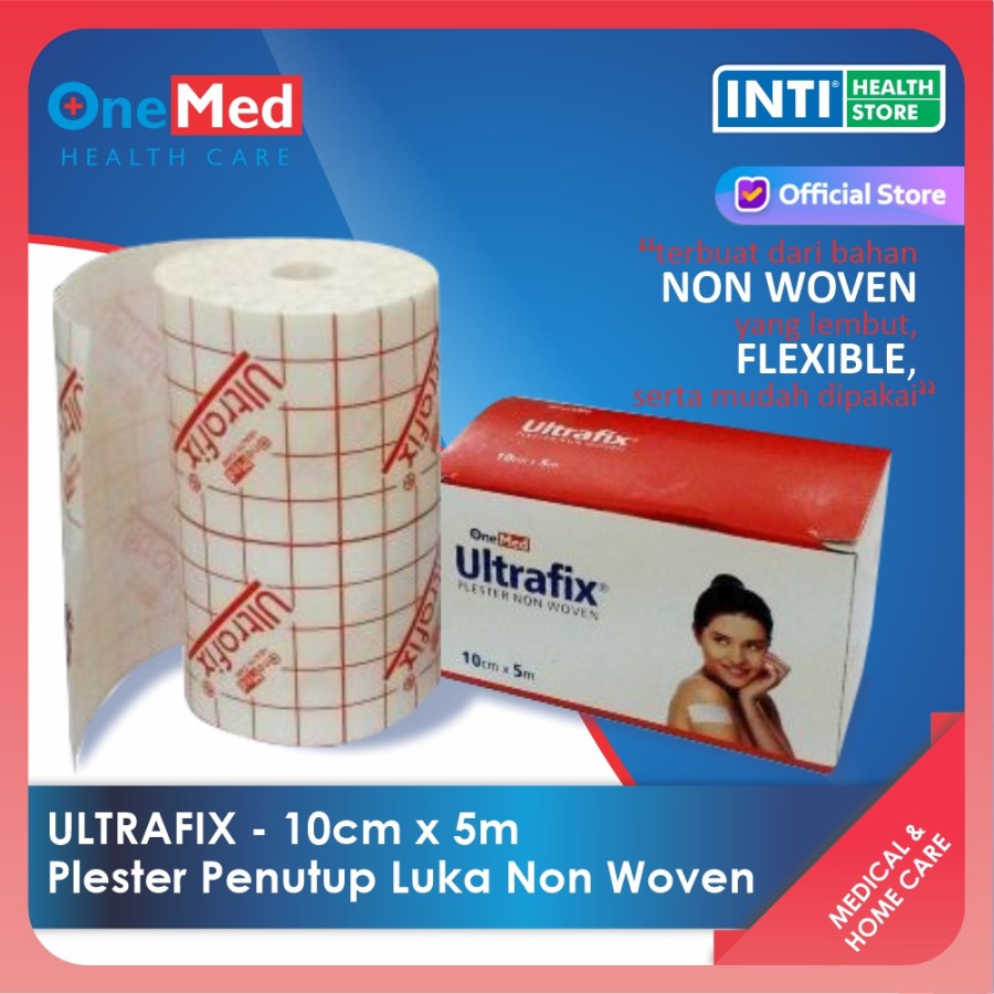 Onemed | Ultrafix 10cm x 5m | Plester Penutup Luka Non Woven