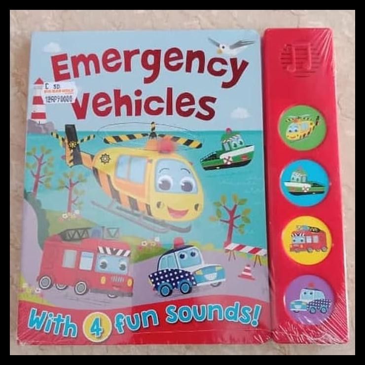 Emergency Vehicles Sound Book Buku Import Murah
