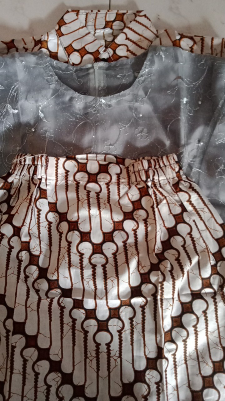 ( Ori 4 Varian Warna + Tile Premium) Couple Batik Mika Parang Nirmala