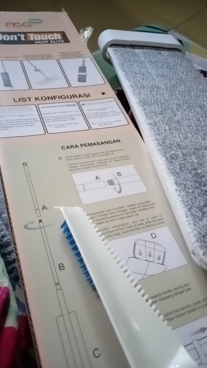 Alat Pel Kain Microfiber/dont Touch Mop Neohaus