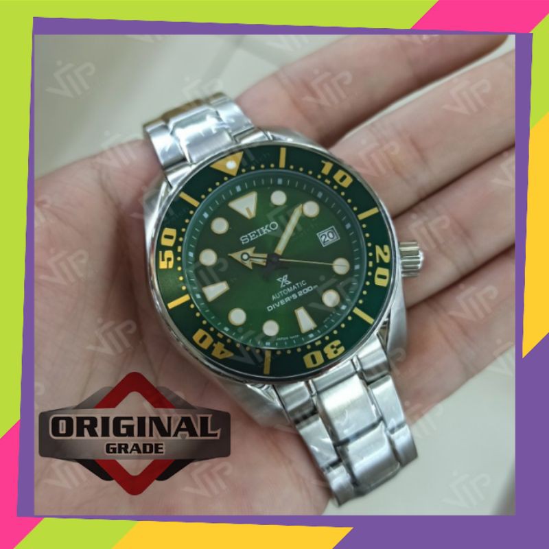 JAM TANGAN SEIKO PRIA COWOK SUMO GREEN PROSPEX SUPER GRADE