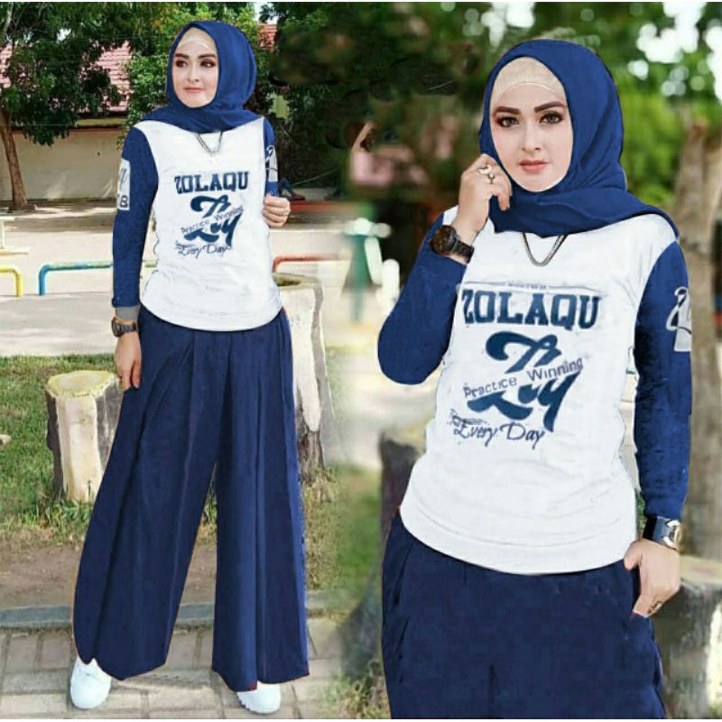 PCS SET GOWES KULOT CT BAHAN BABYTERRY SETELAN ATASAN DAN CELANA