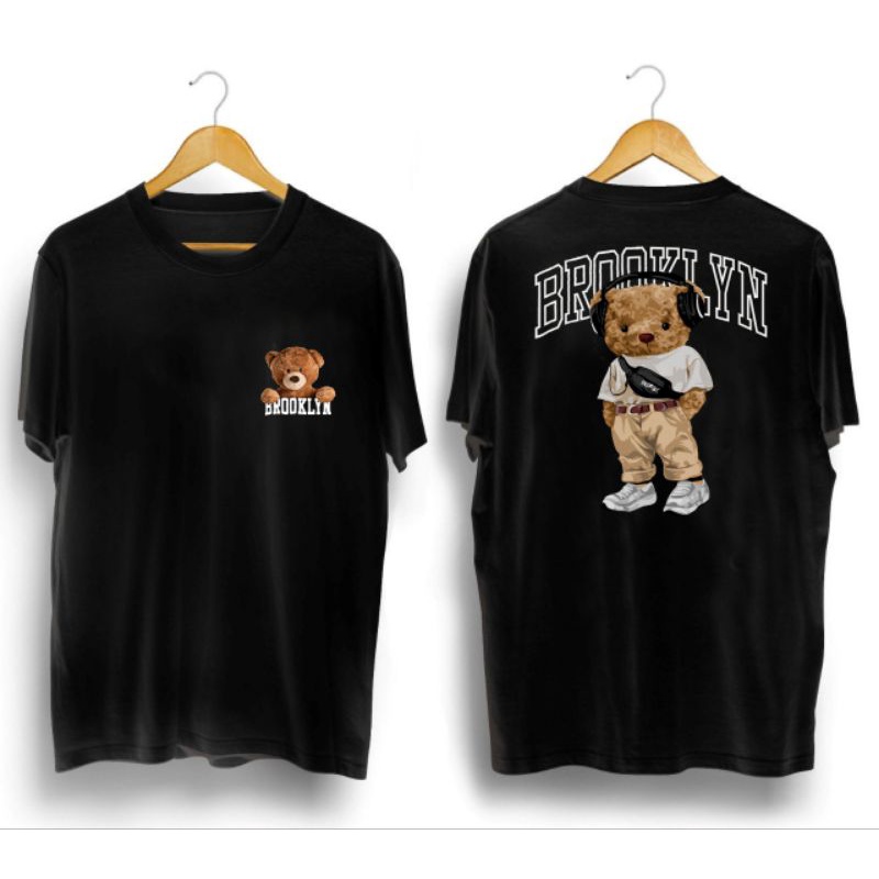 kaos pria/BEAR BROOKLYN/kaos distro