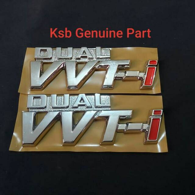 Emblem Dual Vvti Besar Ori Innova Fortuner Altis Vios Hilux Camry Asli