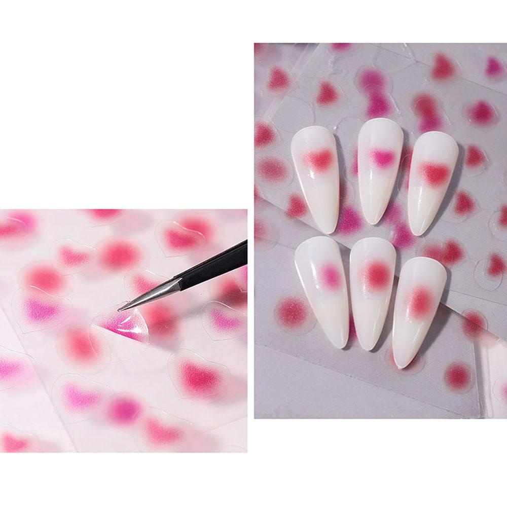 AUGUSTINA Agustina Stiker Nail art Wanita Gadis Halus 3D Transparan DIY Ultra-Tipis Manicure Aksesoris