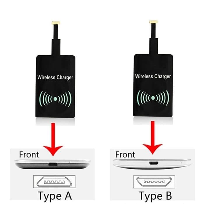 Qi Receiver Wireless Charger Android type C micro usb Support