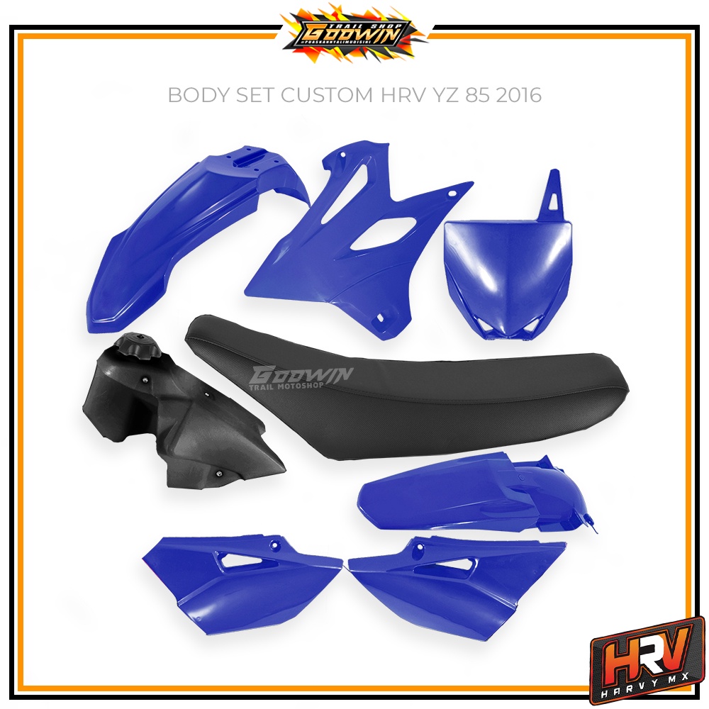 Body Trail Set Bodyset Bodykit YZ 85 Cover Tangki Body Depan Belakang Spakbor Depan Belakang HRV YZ 85 Old YZ 85 2016 New