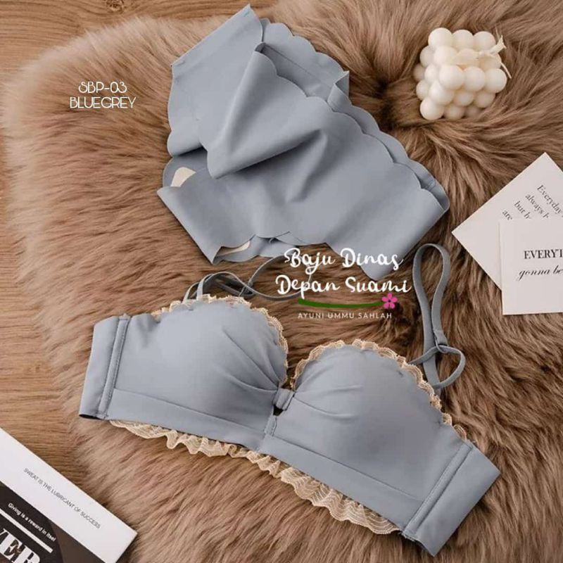 SET BRA CD BPS 03 BDDS / SBP 03 BDDS BRA PUSH UP BEST SELLER PREMIUM QUALITY - BRA CD SEAMLEASS - DA