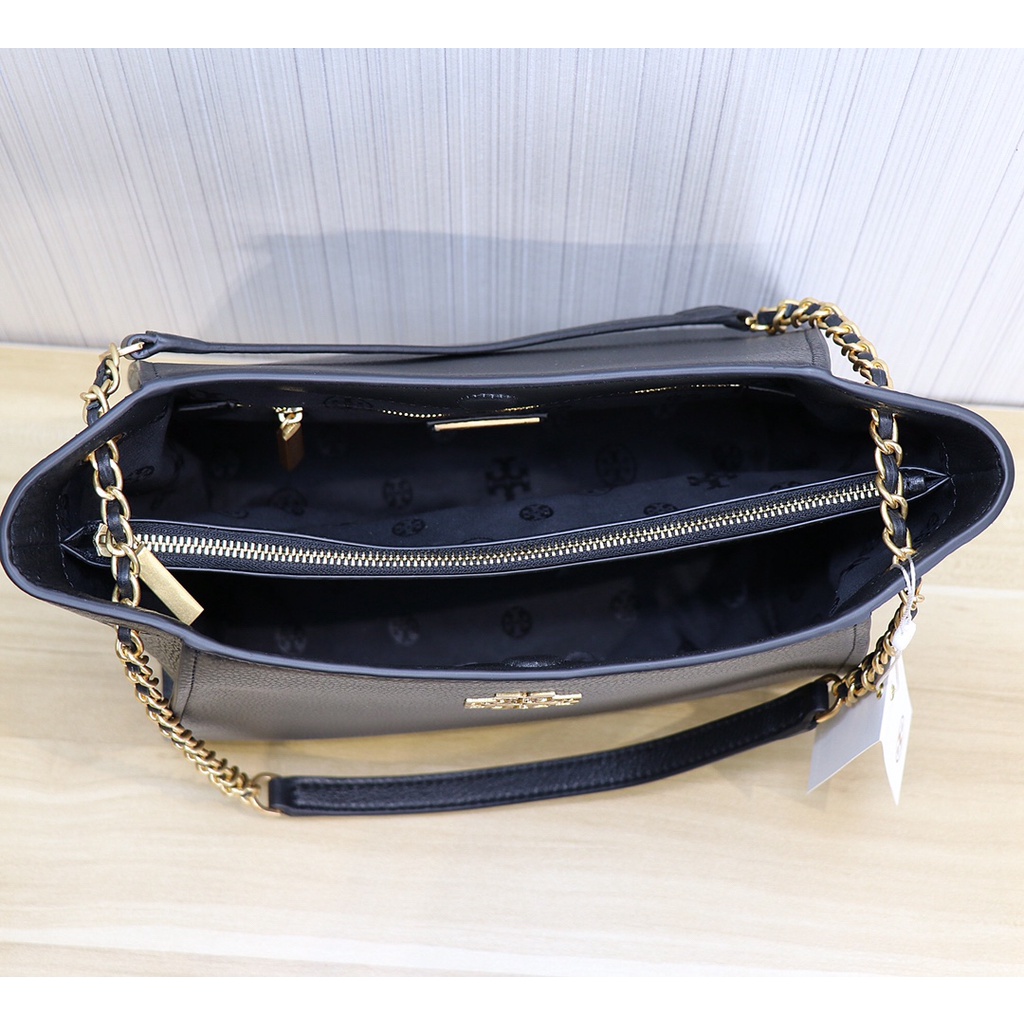 [Instant/Same Day]73503 Original TB  Ori  hollow logo  First layer cowhine material ladies shoulder bag Tote bag handbag   ttb