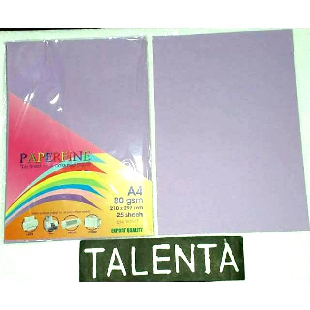 Kertas Paperfine/Kertas Warna A4 80gram