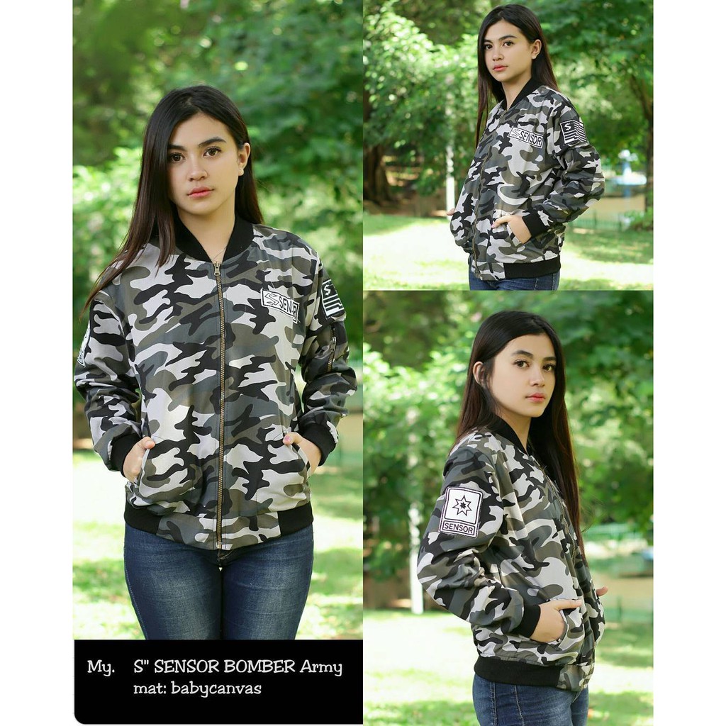 Jaket Bomber army look