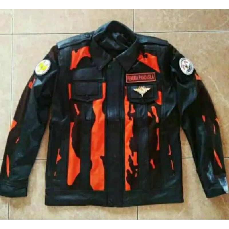 Jaket kulit pp / PEMUDA PANCASILA