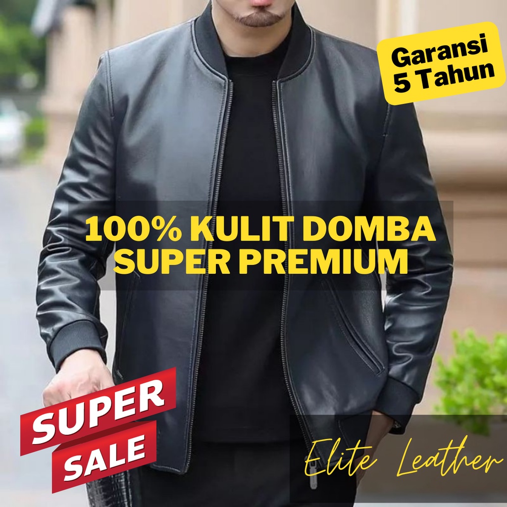 Jaket kulit pria jaket kulit domba rompi kulit jaket kulit motor jaket kulit korea pria jaket kulit 