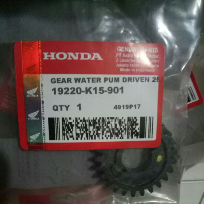 Gear water pump driver gigi pompa radiator honda cb150r old cb150r led sonoc led