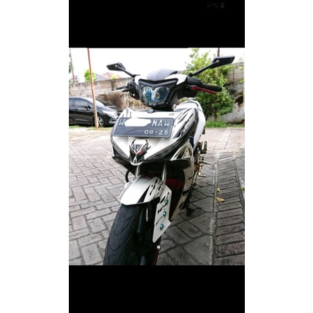 Spion Motor Circuit Tomok Model Rizoma Kaca Biru Full CNC Universal-2