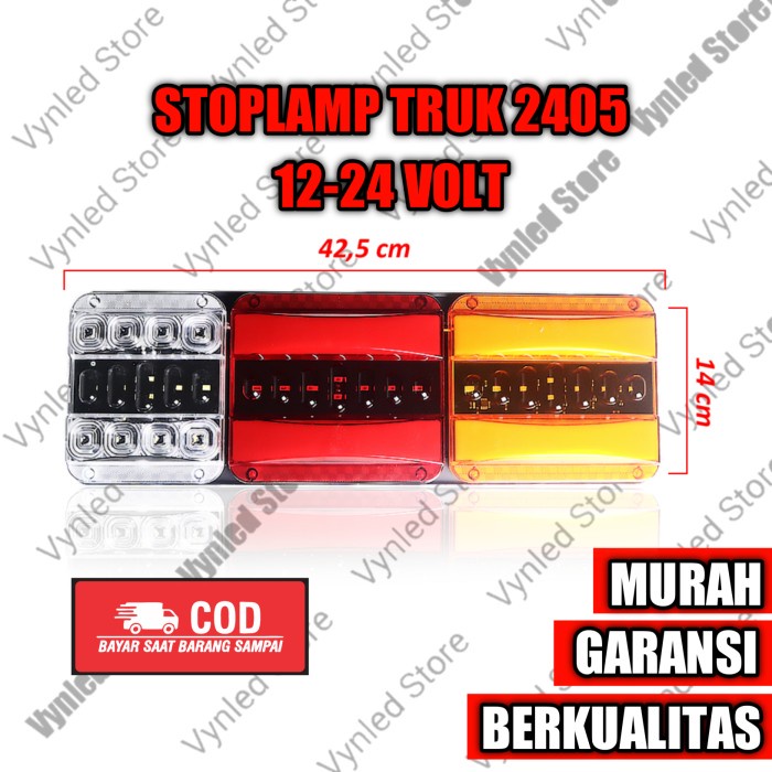 Led lampu belakang truk stop lamp truck running 42,5 cm 12 24 volt