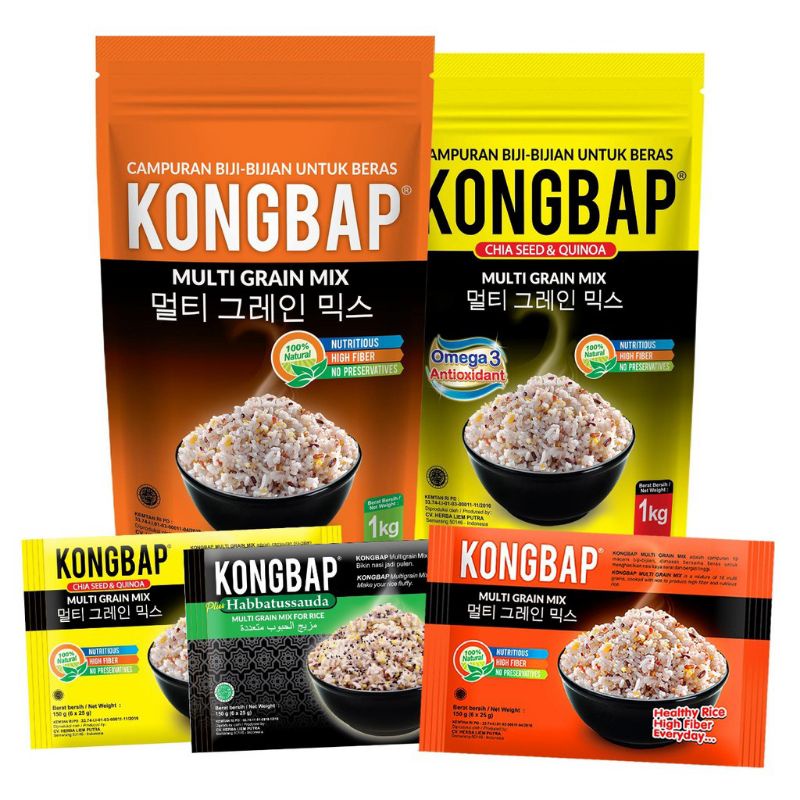 

Kongbap Multi Grain Mix Beras Organik 1kg