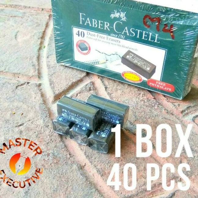 Faber Castell Penghapus Pensil Hitam Kecil / Black Pencil Eraser 1 box