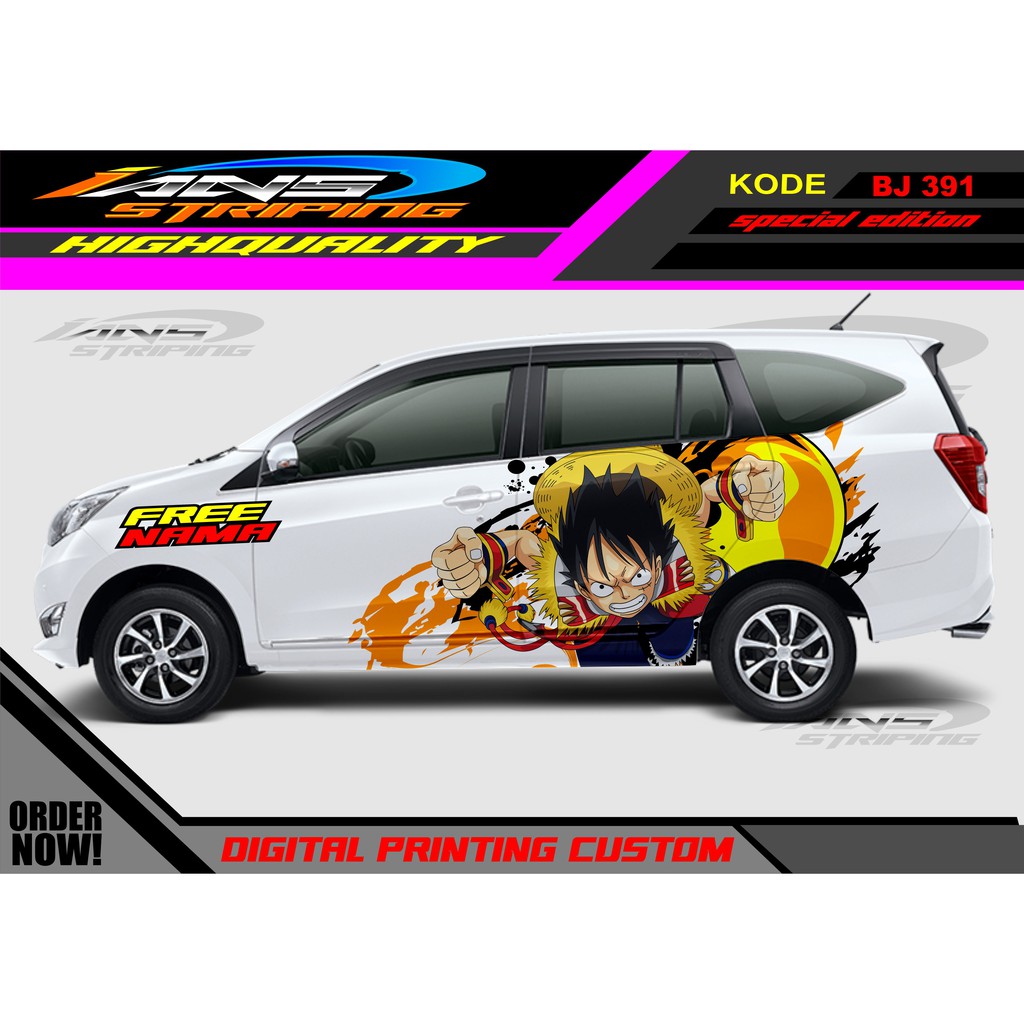 STICKER MOBIL SIGRA, AVANZA, DATSUN / DECAL STICKER MOBIL / VARIASI STIKER MOBIL SAMPING