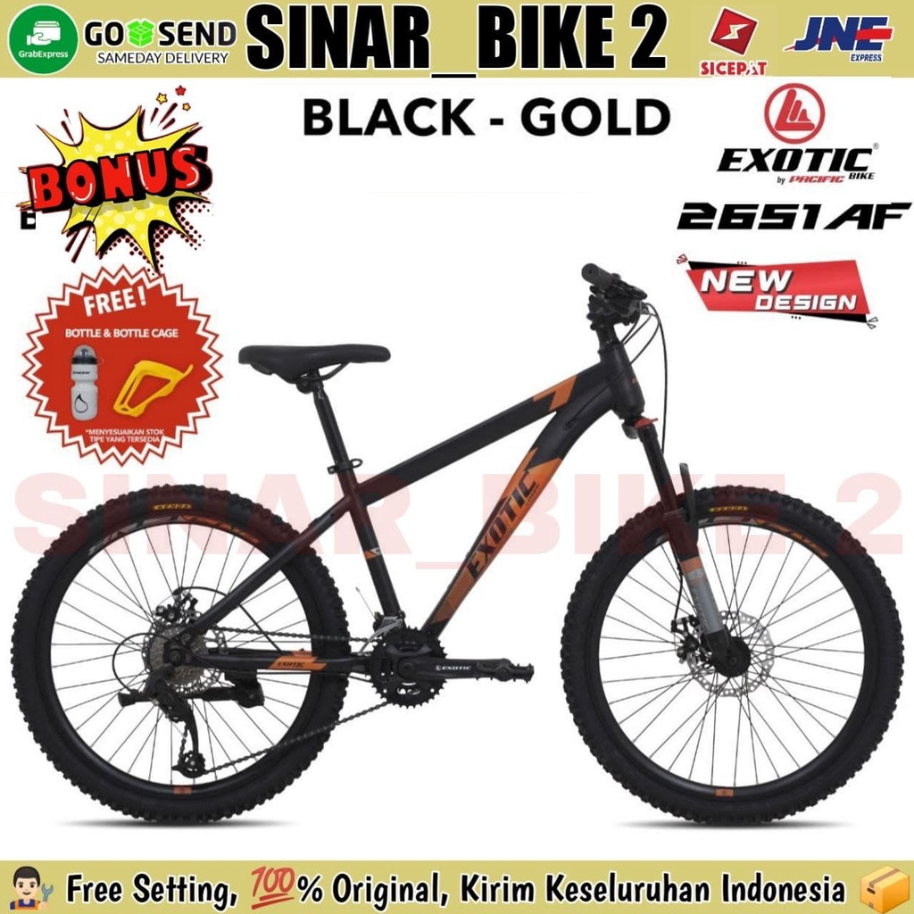 Sepeda Gunung MTB 24'' Exotic ET-2651 AF Hi-ten Steel