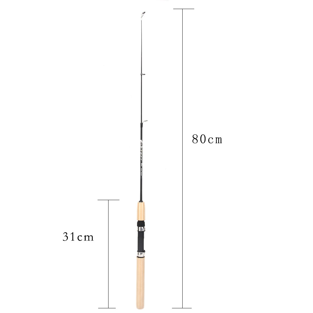 MOJITO 60/80/100cm Portable Shrimp Ice Fishing Pole Rod