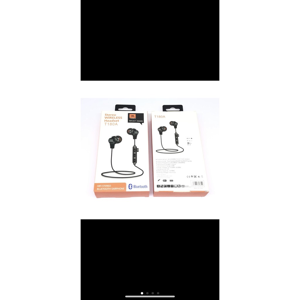 Headset bluetooth JBL T180A PLUS SLOT MEMORI earphone bluetooth sport