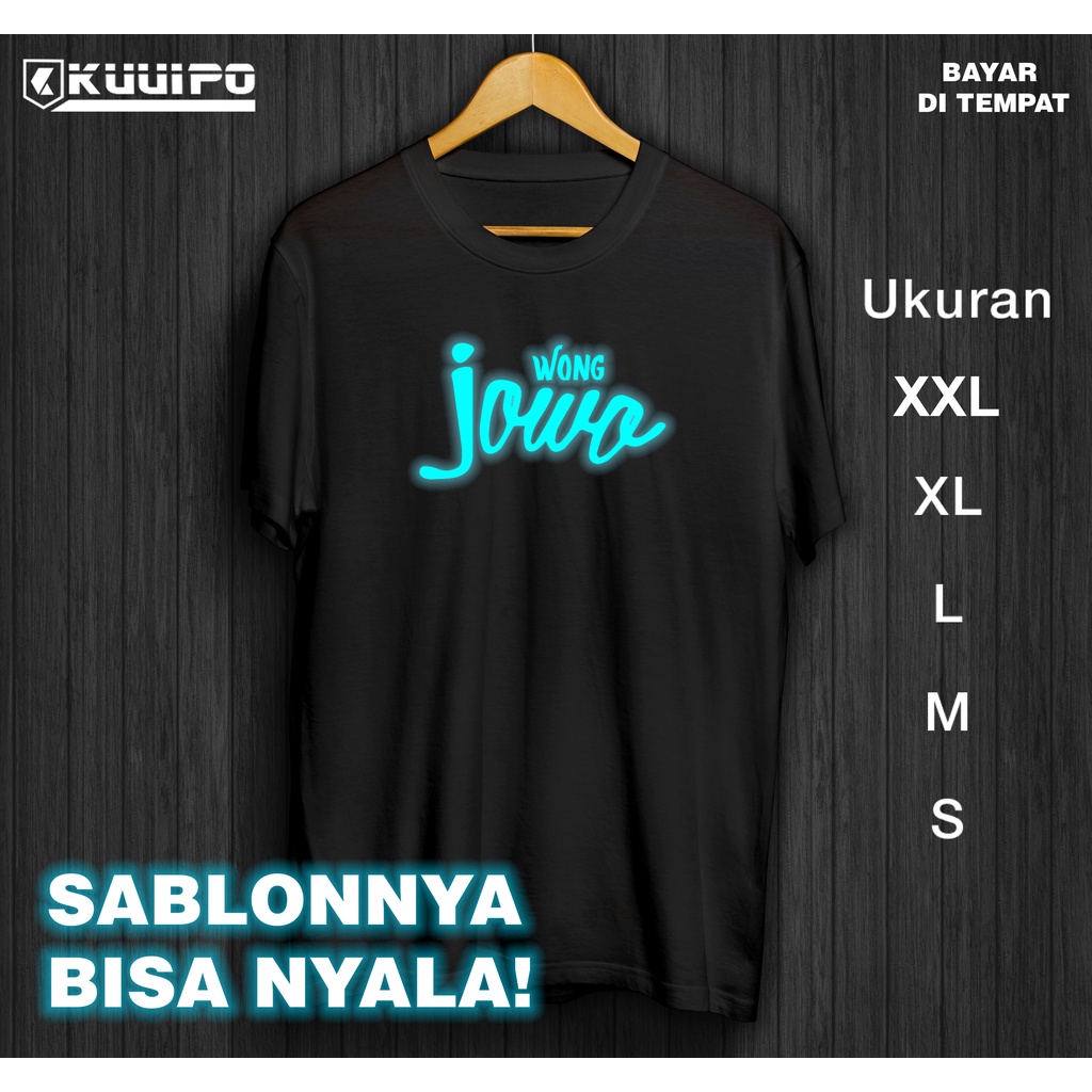 Jual Kaos Cowok Keren Glow In The Dark Wong Jowo Kaos Orang Jawa