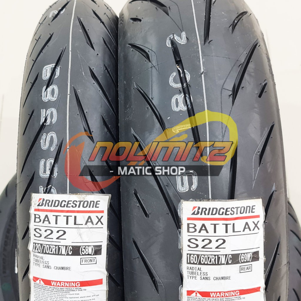 Ban Battlax S22 120/70 - 17 &amp; 160/60 - 17 Ninja 250 R25 CBR 250 ZX25R