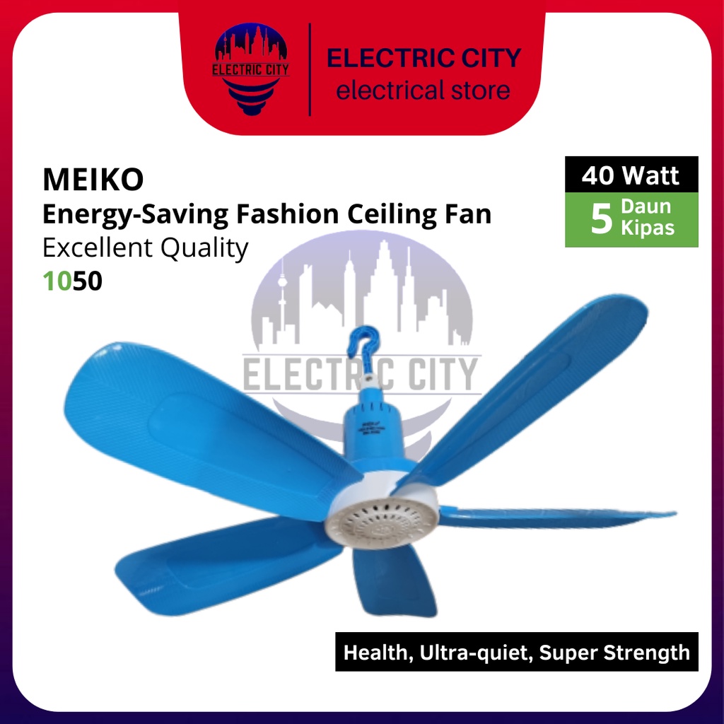 Kipas Angin Gantung / Helifan 5 Baling 40 Watt Meiko MK-1050