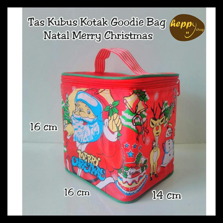 

(BAYAR DITEMPAT) TAS KUBUS KOTAK GOODIE BAG NATAL MERRY CHRISTMAS KODE 639