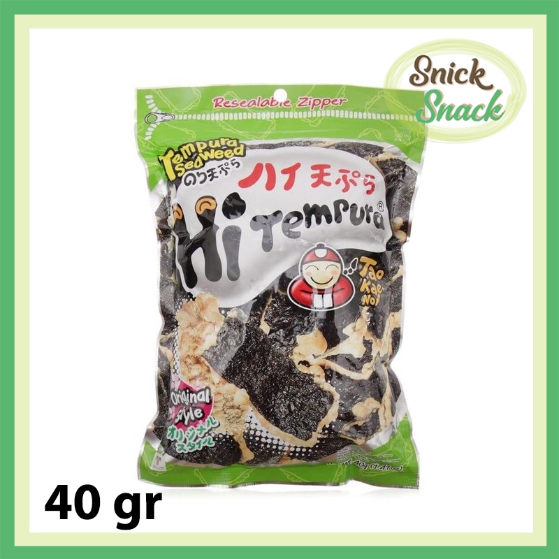 

Tao Kae Noi Hi Tempura Original 40 gr Snack Rumput Laut Nori Seaweed
