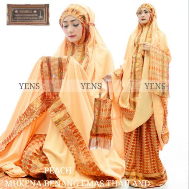 Mukena songket benang emas Thailand