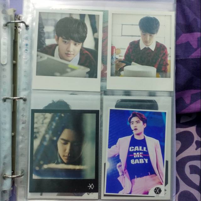 Exo d.o polaroid xoxo growl mid cmb photocard poatcard