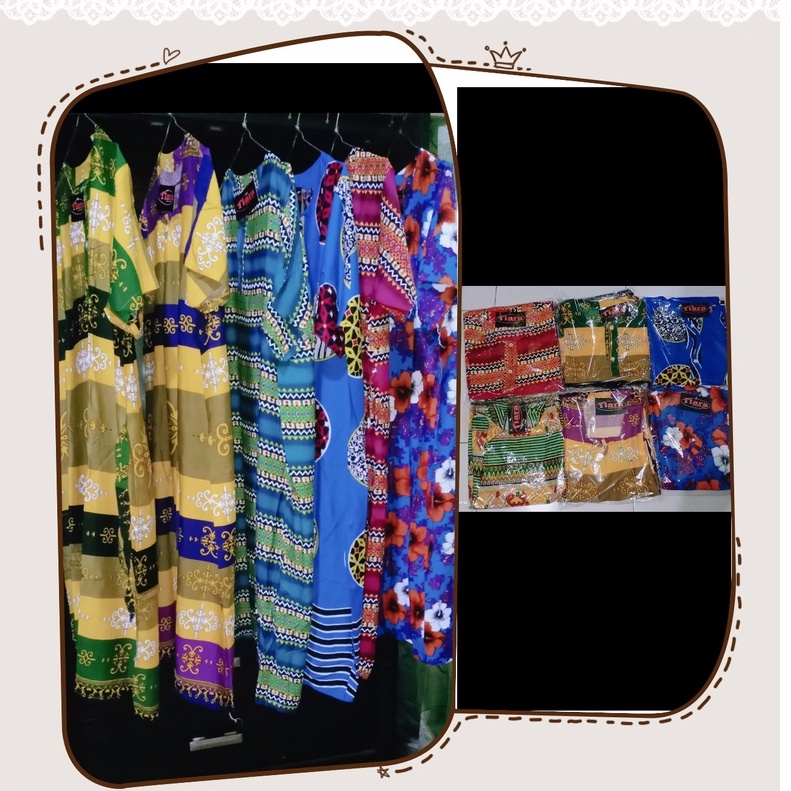 Daster jumbo  motif kekinian/ baju tidur wanita kekinian