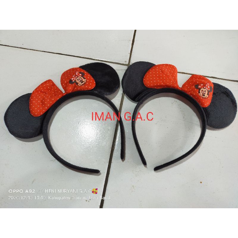 bando minnie mouse/bando telinga minnie mouse.bando mickey pita