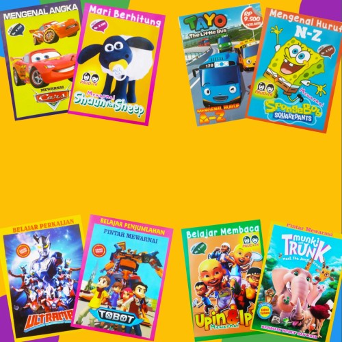

[HARGA PER 1 BUKU] MEWARNAI GAMBAR KECIL / MINI / EDUKASI / HADIAH MAINAN ANAK