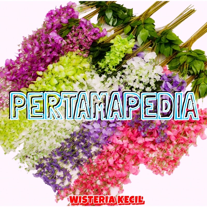 LUSINAN Bunga Wisteria Biasa/ Wisteria Gantung/ Wisteria Hiasan/ Wisteria Artificial/ Wedding Dekor