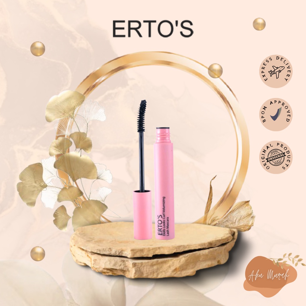 ✨ AKU MURAH ✨ERTOS Dolls Looks Curl Volumizing Waterproof Mascara 10ml BPOM