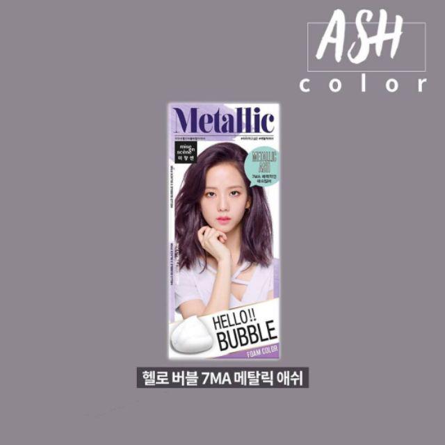 [READY] Mise En Scène Hello Bubble Foam Hair Color Blackpink-7MA Metallic Ash