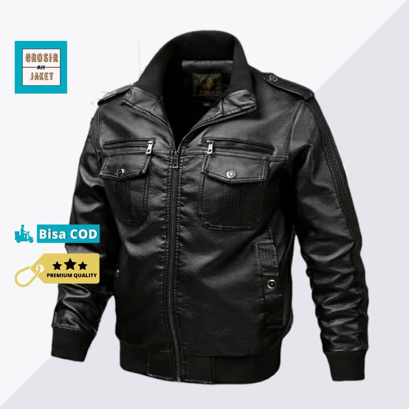 Jaket Kulit Motor ( Jaket Kulit Asli Garut, Jaket Pria, Pakaian Pria, Jaket Artis, Jaket Kekinian, J