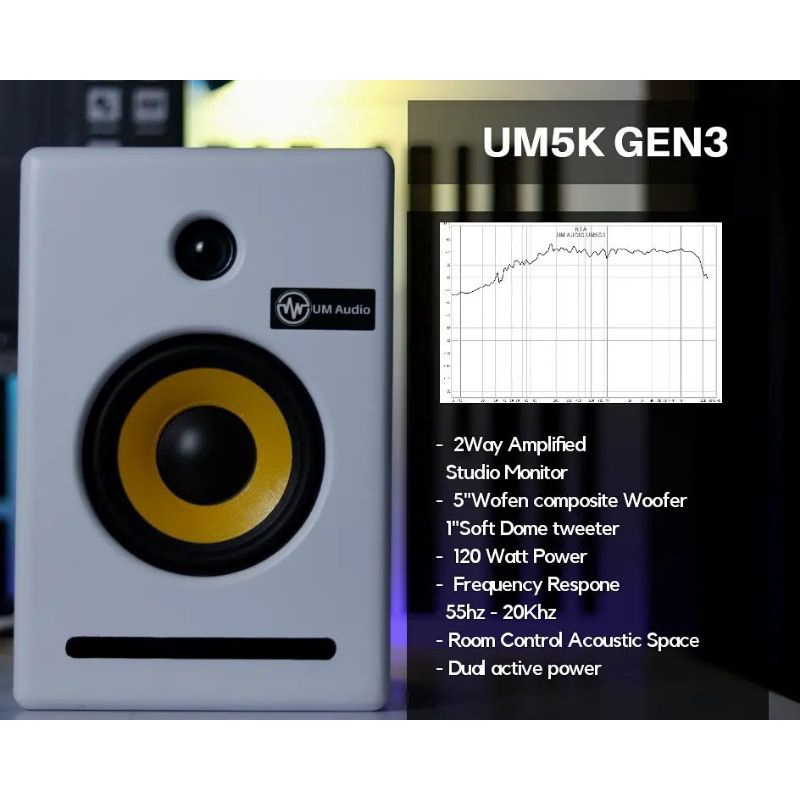 UM5K Gen3 Dual Aktif Speaker | Original UM Audio | Distributor Resmi
