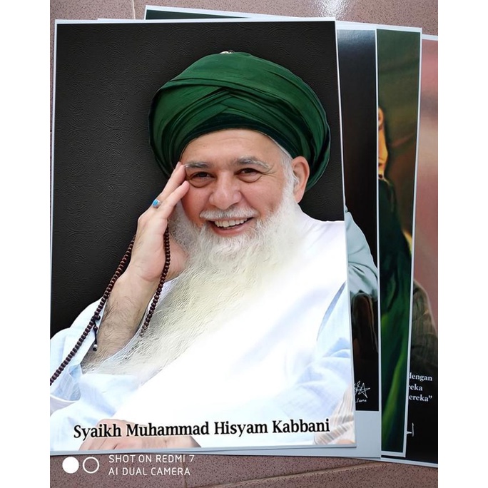 READY STOK POSTER syech hisyam kabbani, UKURAN 32*47CM ART PAPER 310GRAM Barang Berkualitas Bisa