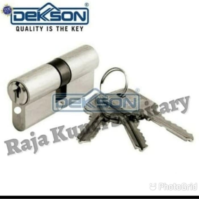 Cylinder Dekson CYL DC DL 100 mm SN/Satin Nikel/Silinder Kunci 100 mm Best Seller