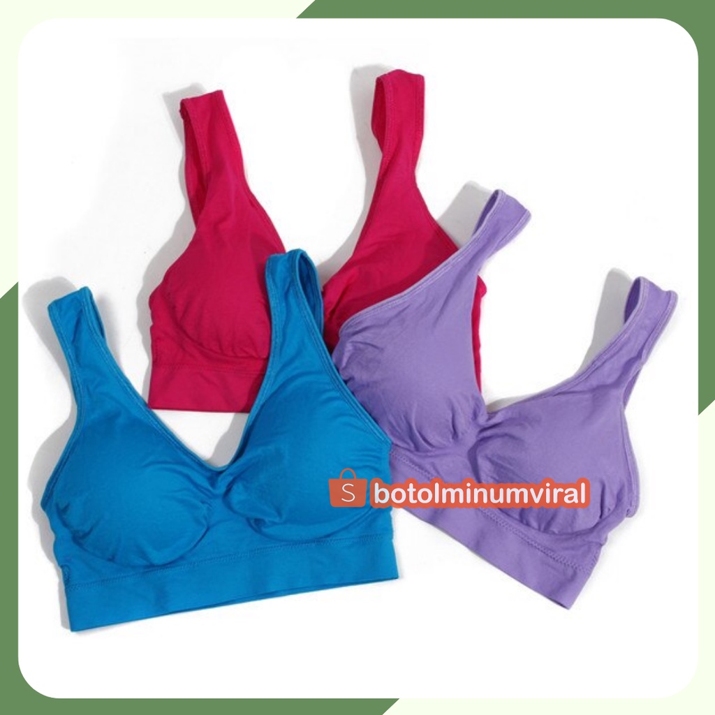 Genie Bra Premium Summer BH Sport bra Olahraga Isi 3 PCS Sexy lingerie Premium